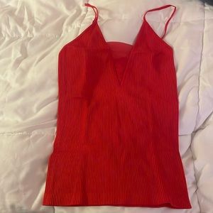 Free People intimately mesh deep v cami